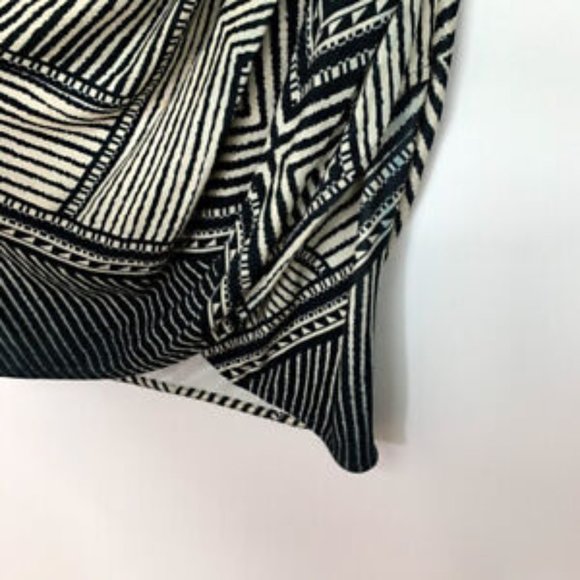 Torn by Ronny Kobo Size Small Ruched Dress Sheath Geometric Bodycon Sleeveless - Picture 4 of 8